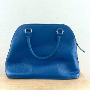 Genuine Leather FIORI Collection blue handbag
